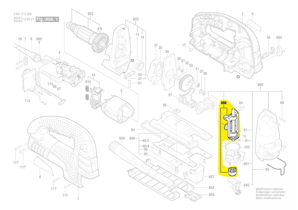 Tringle de course réf. 1 600 A00 HG2 BOSCH